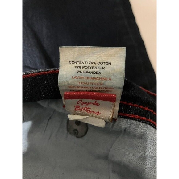 Apple Bottoms Women’s Jeans Size 13/14 Y2K Red Embroidered Pockets Vintage - Picture 7 of 14